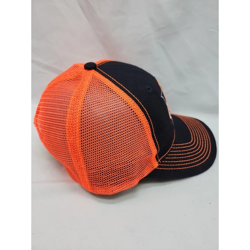 St Louis Rockets Trucker Hat Navy Blue Orange Snapback Sample Hat